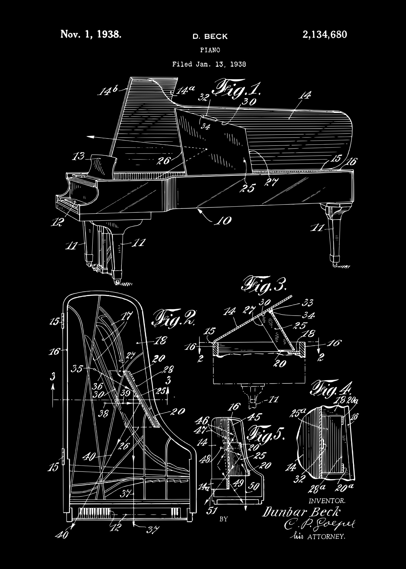 Piano Poster Patent