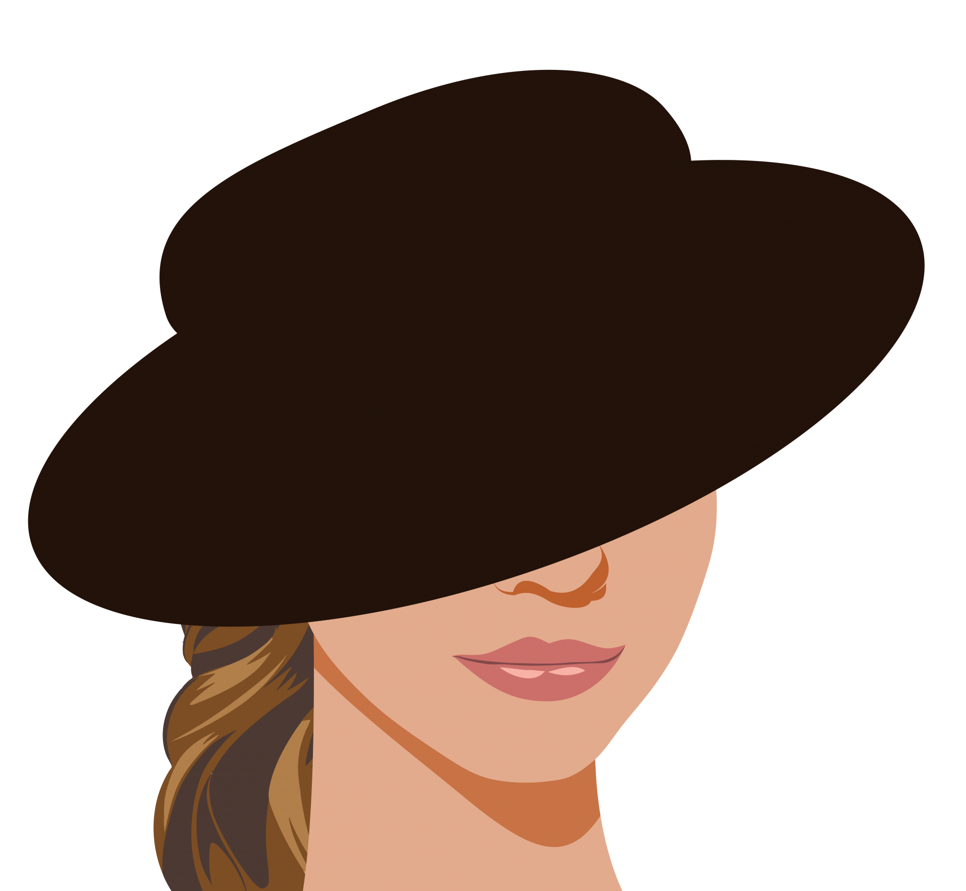 Woman In Black Hat