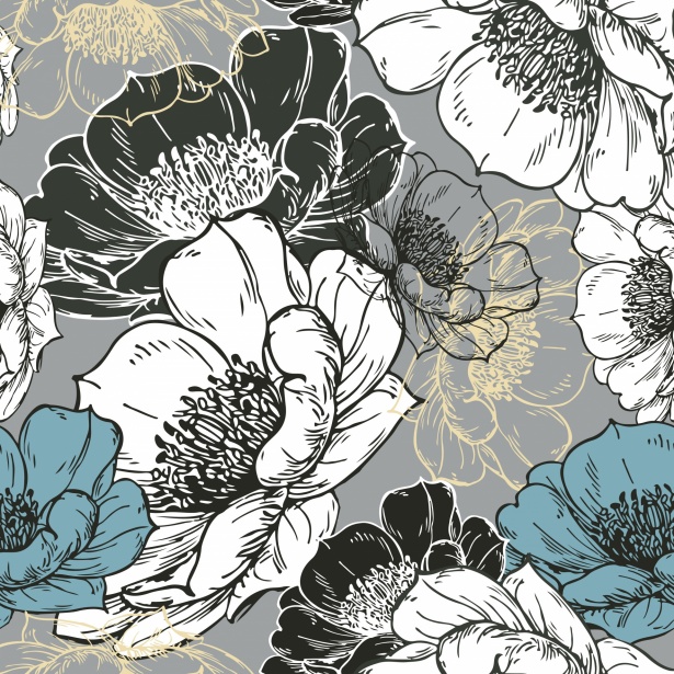 Floral Botanical Pattern Background Free Stock Photo - Public Domain ...