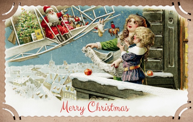 Cartolina d'epoca di Natale Immagine gratis - Public Domain Pictures
