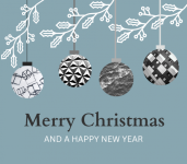 Arty Merry Christmas Greetings Card
