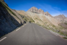 Mountain Landscape, Motorcyclist