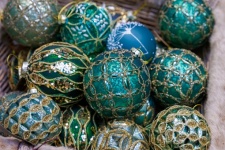 Blue And Green Baubles