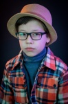 Boy, Child, Portrait, Hat, Glasses