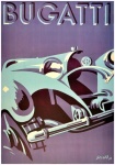 Bugatti Car Advertising Poster