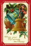Christmas Bells Vintage Card