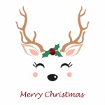 Christmas Deer Cute Cartoon