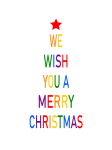 Christmas Rainbow Tree Clipart