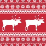 Christmas Reindeer Scandi Pattern