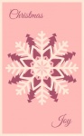 Christmas Snowflake Modern Card