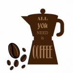 Coffee Pot Italian Poster