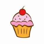 Cupcake Clipart Illustration