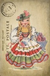 German Traditional Dress Postcard