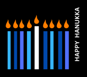 Happy Hanukka Candles