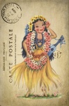Hawaiian Traditional Dress Postcard