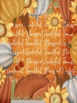 Thanksgiving Turkey Floral Poster