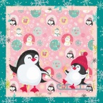 Christmas Pink Penguin