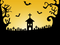 Halloween Church Illustration