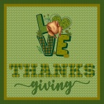 LOVE Thanksgiving Turkey Poster