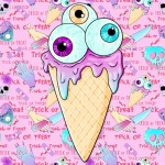 Occult Eyeball Ice Cream Cone