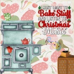 Christmas Baking Music Illustration