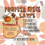 Pumpkin Spice Latte Recipe Poster