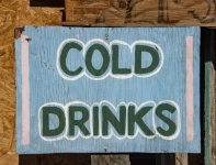 Sign For Cold Drinks