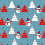 Snowmen And Christmas Trees