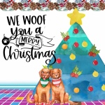 Christmas Dog Greeting Card
