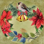 Bird, Bells Poinsettia Circle