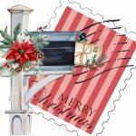 Christmas Mail Box Postcard