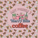 Christmas Coffee Gingerbread Poster