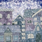 Winter Holiday Town Buildings