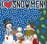 Christmas Winter Snowmen Family