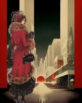 Christmas Flapper Art Deco