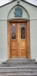 Classic Wooden Door In Iceland