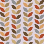 Leaves Retro Pattern Background