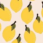 Lemons Fruit Pattern Background