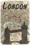 London City Map Travel Poster