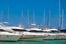 Luxury Yachts In Marina