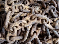 Pile Of Rusty Chains