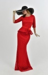 Red Dress, Evening Dress, Woman