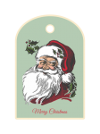 Santa Christmas Label, Tag