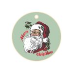 Santa Christmas Label, Tag