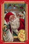 Santa Vintage Christmas Card