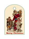 Santa Vintage Label, Tag