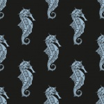 Seahorses Pattern Background