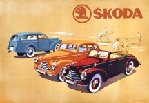 Skoda Car Advertising Poster