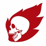 Skull In Flame Clipart