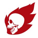 Skull In Flame Clipart